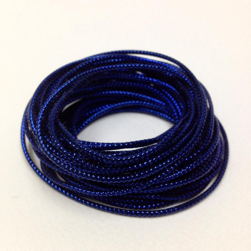AussieSuperStore Jewellery Making Supplies Blue Metallic Cord 8 ply (in 7 colors) Metallic Cord 8 ply | Cords & Ropes Ribbons & Wrapping | Cord Crafts MC8-4